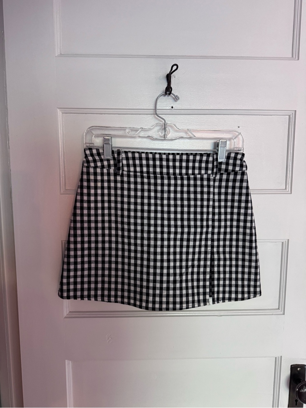 LA Hearts Black and White Gingham Mini Skirt from PacSun